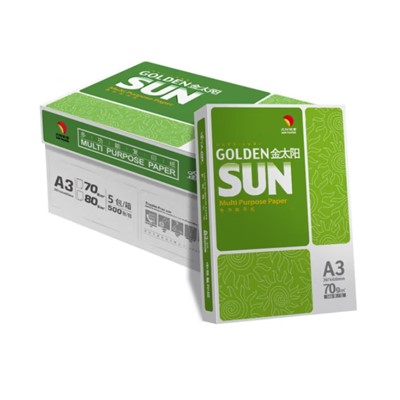 金太阳（GOLDEN SUN） A3 复印纸 高白 a3多功能用纸 A3 4包/箱